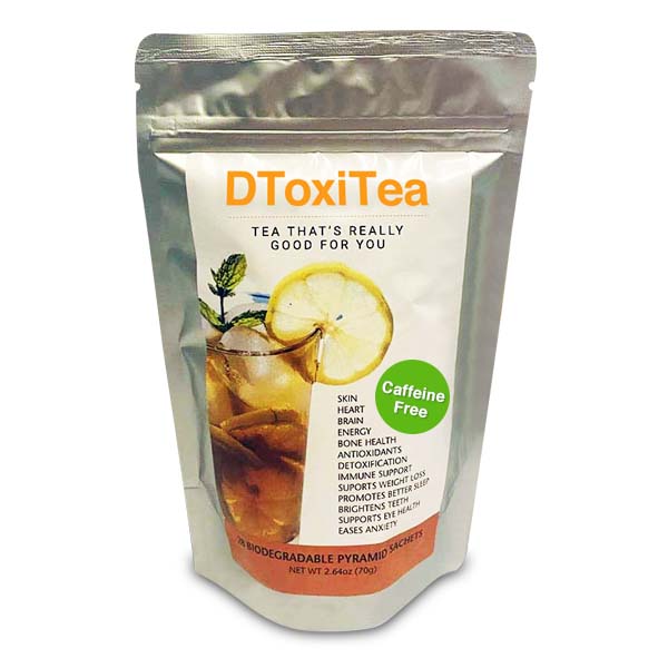 1 (28 day) package DToxitea cleansing detox support Decaffeinated