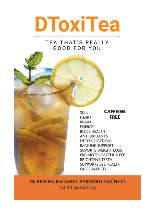 6 (28 day) packages DToxitea cleansing detox support Decaffeinated